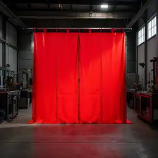 Installation d'un rideau de protection laser Dynaguard dans un environnement industriel, pour une protection sur mesure.